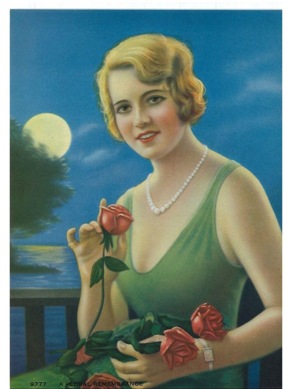 🎨 2 for $20 🎨 Vintage Calendar Print " A Floral Rememberance" 6x8